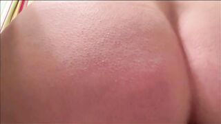 Dirty big booty lady farting and shitting