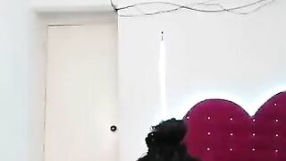 Curvy Latina babe ass fingering and pooping