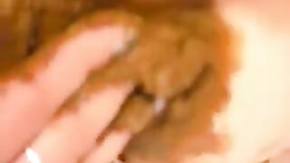 Smearing shit on her panty and ass