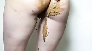 Redhead slut panty poops