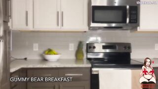 Beautiful redhead bitch fingering her phat ass while pooping