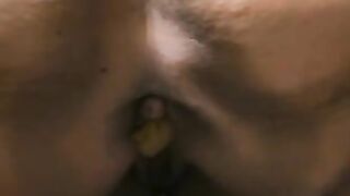 Lovely round big ass milf shitting