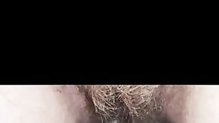 Sloppy poop and hot hairy pussy