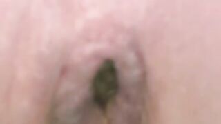 Soft yellow poop closeup