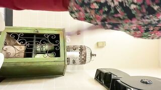 Solo poop tease stunning closeup