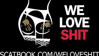 Rubbing shit on her foot