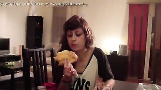 Spanish girls pooping on horny slaves