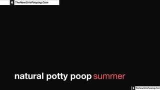 Summer Potty Pooping brunette