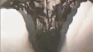 Sweet Betty latex pants and shit eating