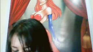 Fantastic Latina chick ass spreading for pooping