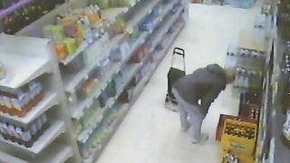 Caught pooping in the supermarket