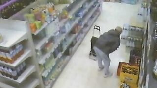 Caught pooping in the supermarket