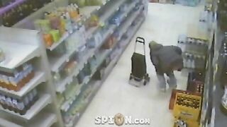 Caught pooping in the supermarket