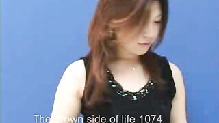 Dirty hot Japanese milf eating shit