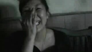 Amateur Japanese milf dropping shit while smiling