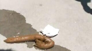 Piss and poop on the floor