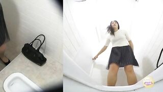Cute hot Japanese schoolgirl leaking shit