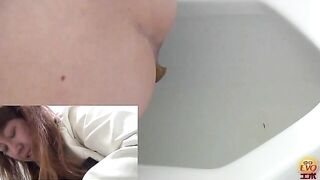 Long hard turd from lovely Asian booty