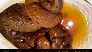 Cheeky sticky shit from tight asshole