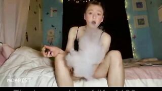 Stunning teen bitch and beautiful green mess