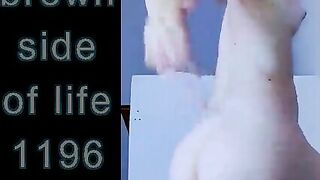 Cute teen girlfriend showing her tight asshole and shit