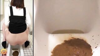 Nice messy shit in the toilet