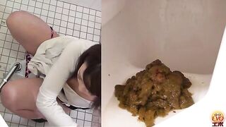 Long thin shit from hot Japanese babe