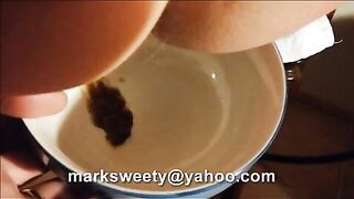 Slutty gal and hot shit smearing