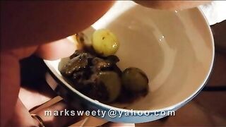 Slutty gal and hot shit smearing