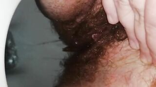 Homemade piss and shit closeup