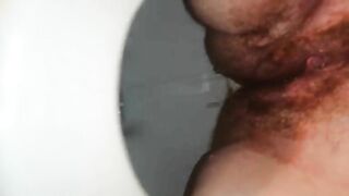 Homemade piss and shit closeup