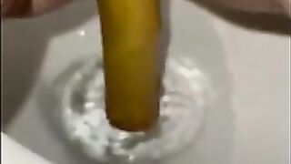 Dirty shit in the toilet