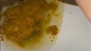 Dirty shit in the toilet