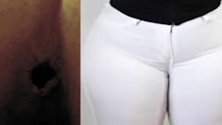 Huge dark shit from thick booty