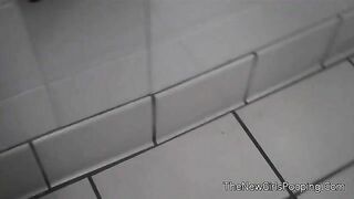 Woman shit's in public bathroom