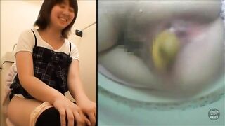 Cute amateur Japanese girls and hot shitting show