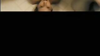 Cute brunette girlfriend spread legs for shitting