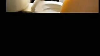 Nice ass lady and hot shit in the toilet