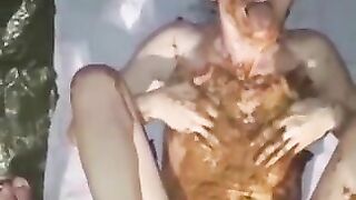 Shit covered sexy bitch hammered hard