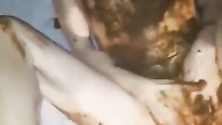 Shit covered sexy bitch hammered hard