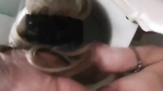 Slutty lady eating shit infront of hubby