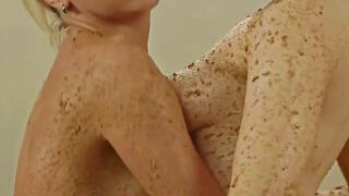 Niko and Di in hot horse shit smearing