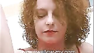 Watch horny lady and her lovely pooping asshole