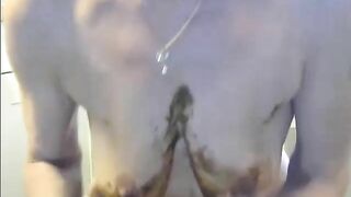 Busty amateur mature lady ass toying