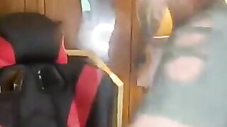 Blonde girlfriend leaking shit