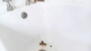 Mouth watering hot chick dropping shit