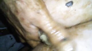 Shitty filled condom scat sex games