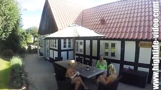 Mature sluts scat tanning party