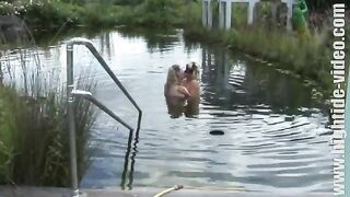 Outdoor scat orgy and fuck