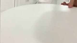 Maid legs covered in shit